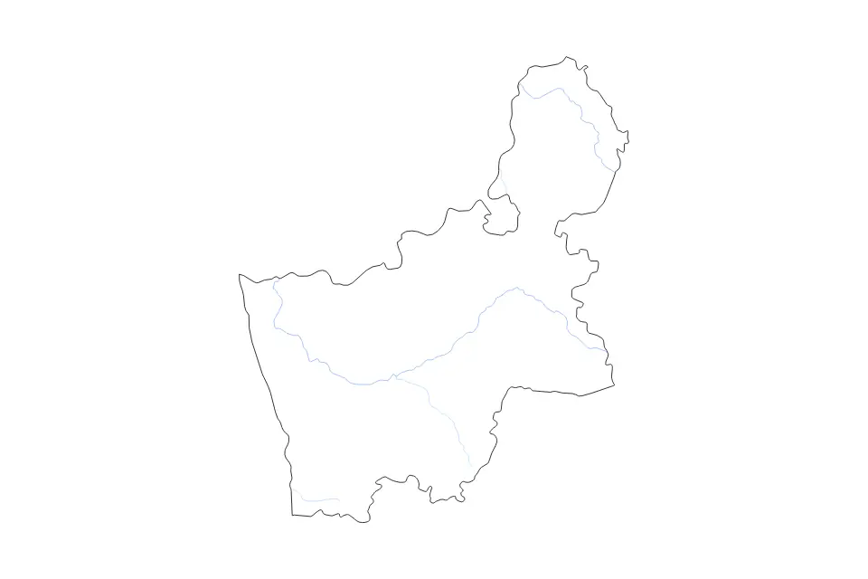 Aperçu de la carte de contour de Grodno
