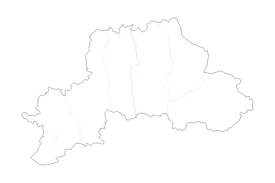 Carte de Mahilioŭ, Belarus de type contour et rivières pour Europe, montrant contour et rivières avec des limites nettes.