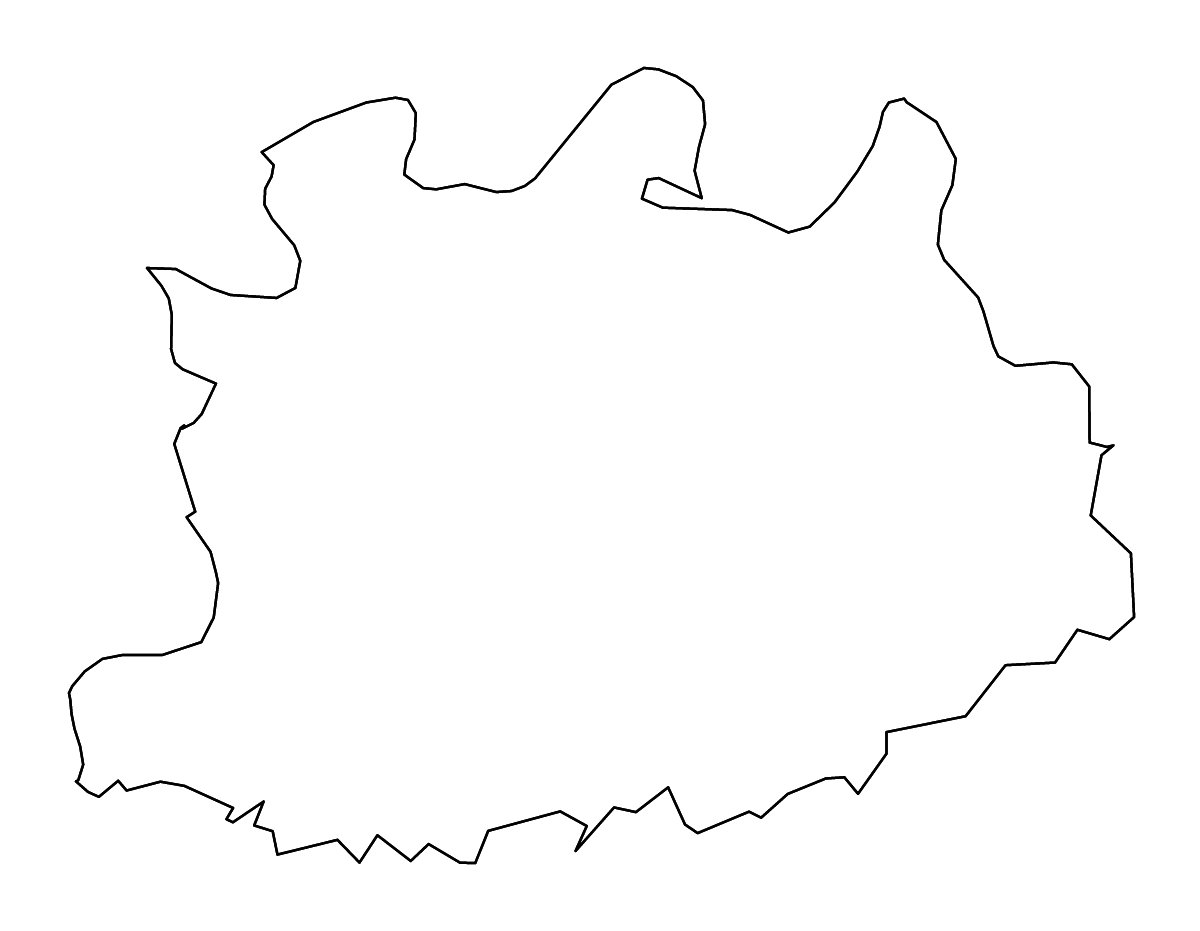 Outline map of Antwerp, Belgium with rivers.