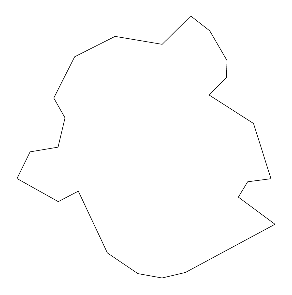 Mapa de contorno de Brussels Capital, Belgium.