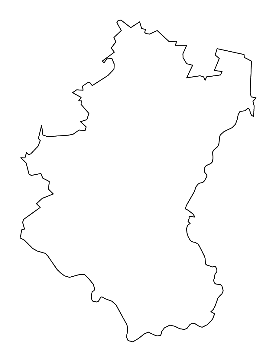 Carte de contour de Luxembourg, Belgium avec rivières.