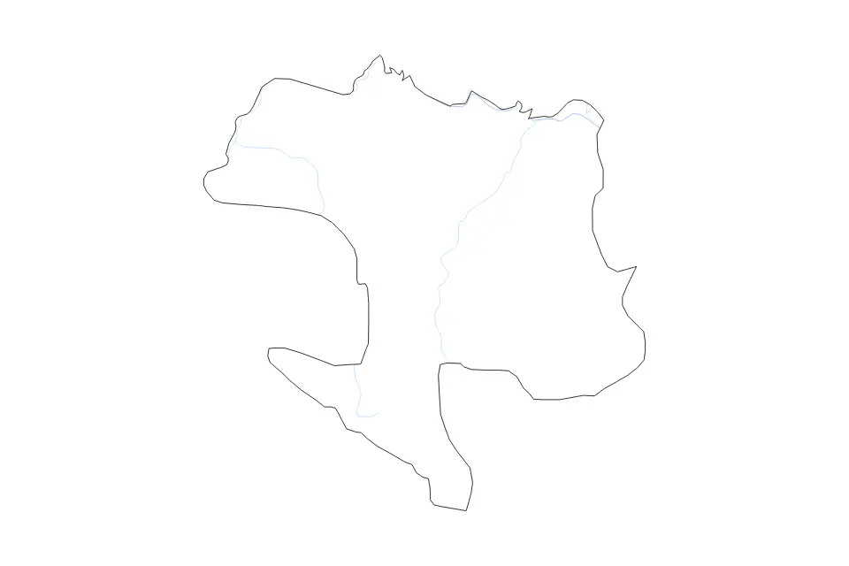 Banja Luka outline map preview