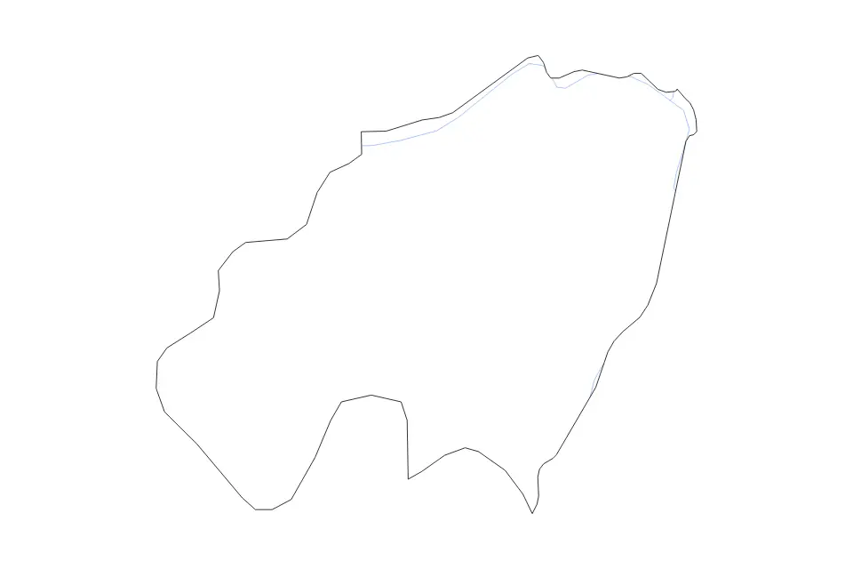 Bijeljina outline map preview