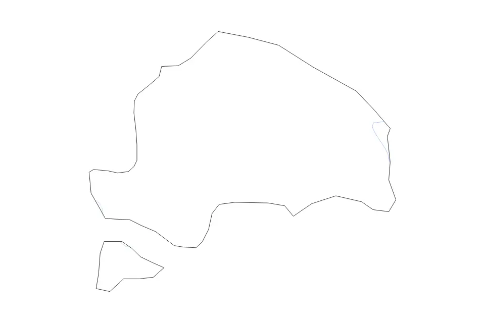 Mapa de Sarajevo-Romanija, Bosnia And Herzegovina de tipo contorno y ríos para Europa, con contorno y ríos con límites limpios.