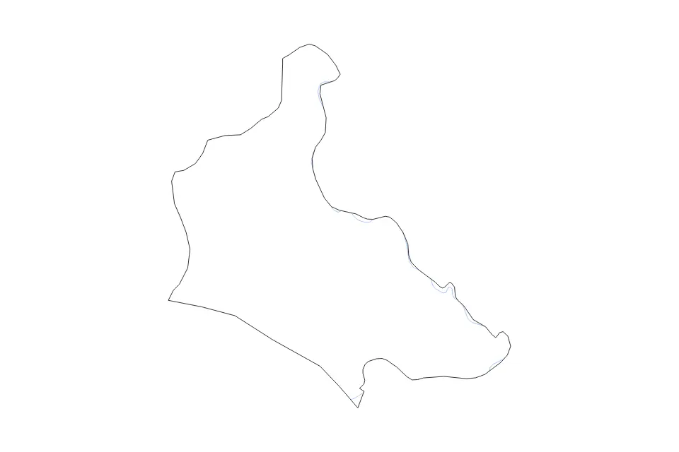 Mapa de Vlasenica, Bosnia And Herzegovina de tipo contorno y ríos para Europa, con contorno y ríos con límites limpios.