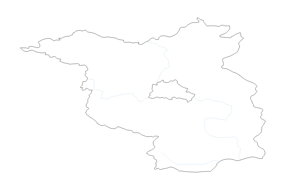 Aperçu de la carte de contour de Brandenburg