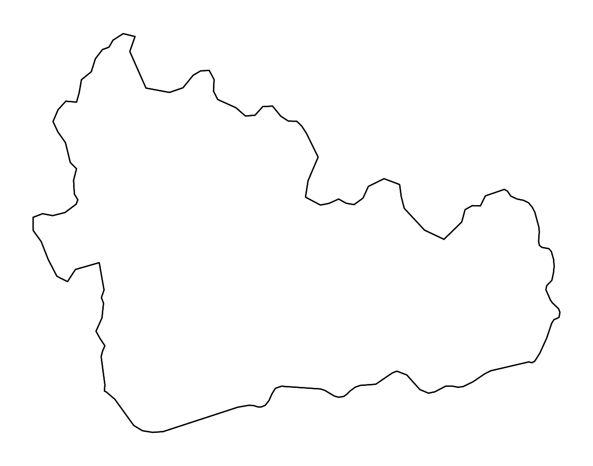 Carte de contour de Kardzhali, Bulgaria avec rivières.