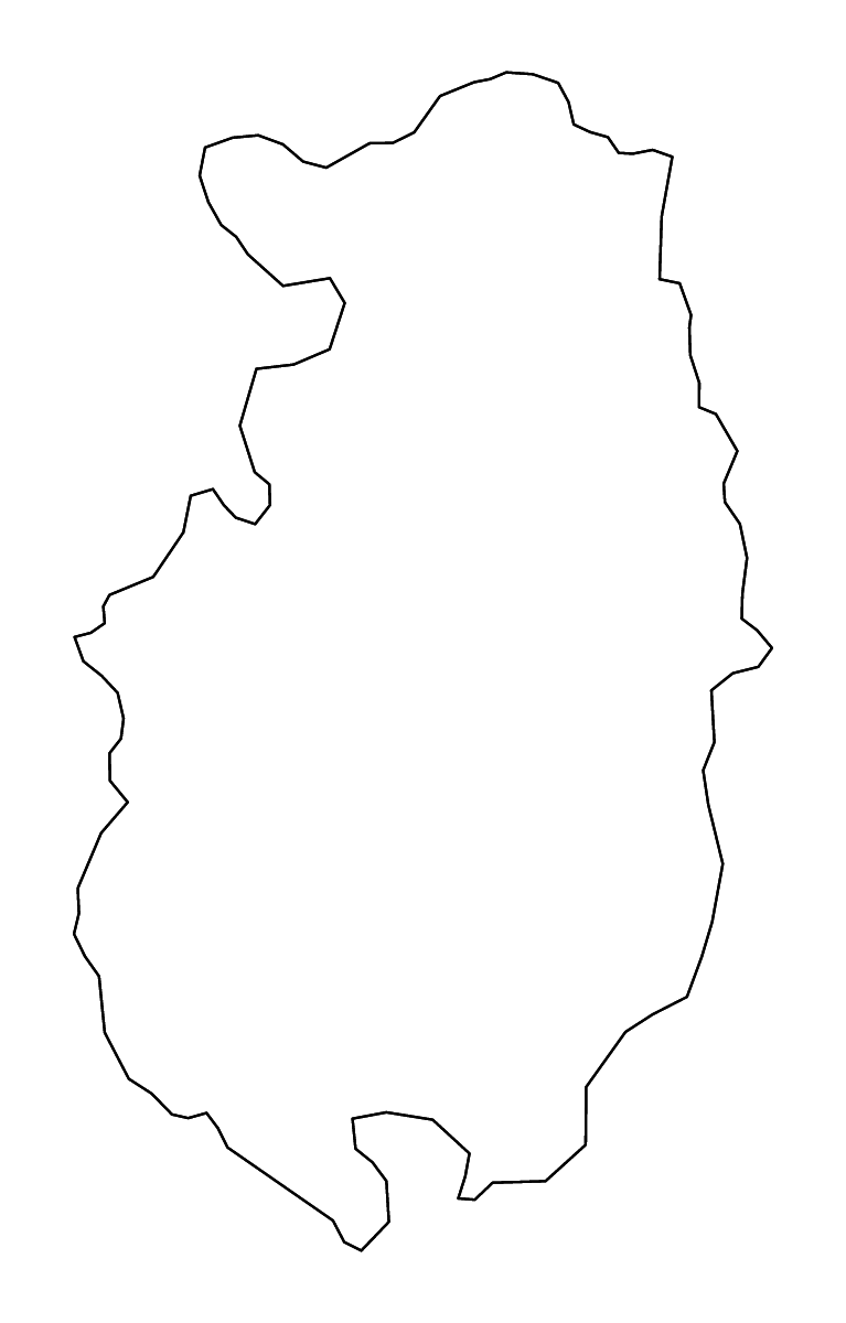 Mapa de contorno de Pazardzhik, Bulgaria con ríos.