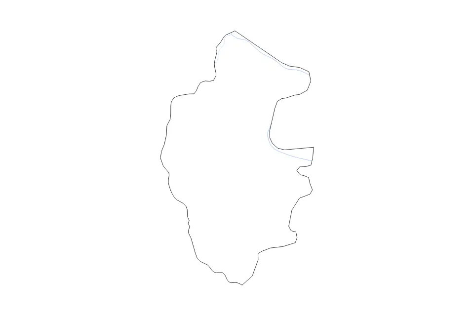 Carte de Vidin, Bulgaria de type contour et rivières pour Europe, montrant contour et rivières avec des limites nettes.