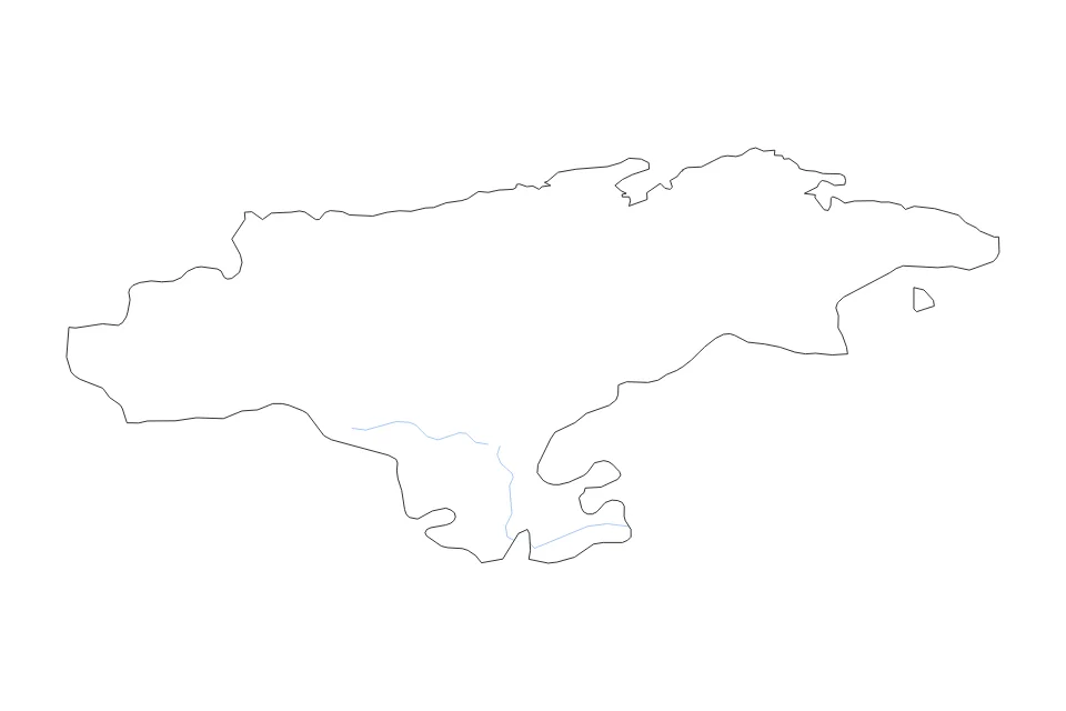 Aperçu de la carte de contour de Cantabria
