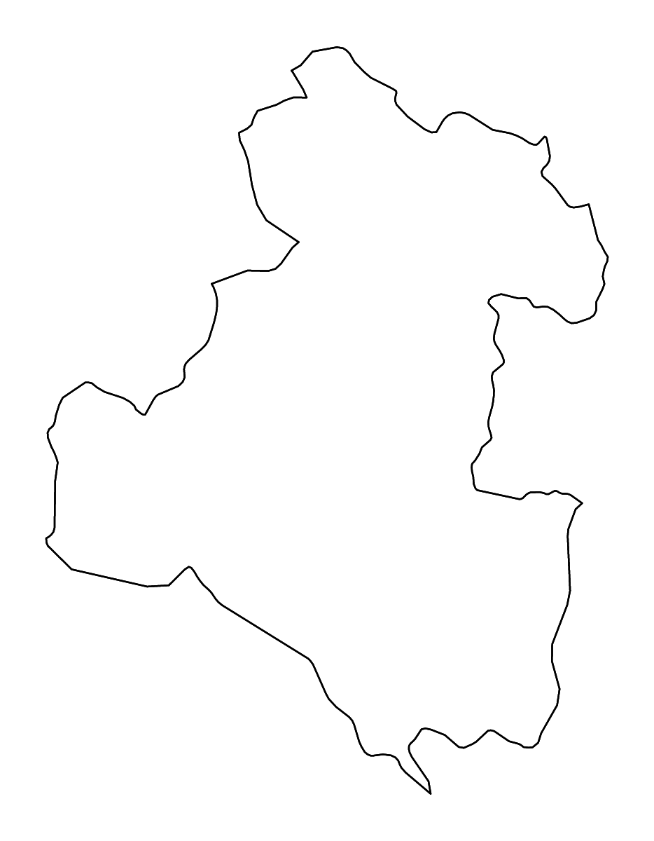 Carte de contour de Karlovac, Croatia avec rivières.