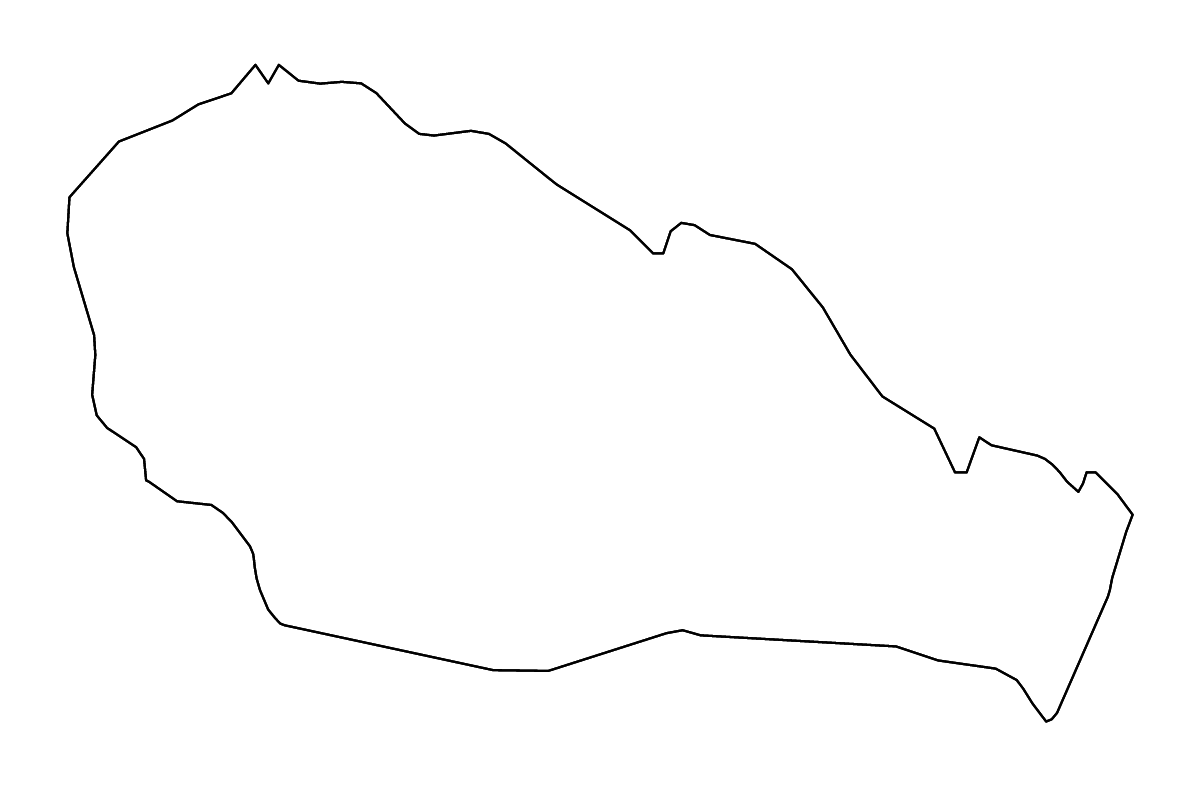 Carte de contour de Međimurje, Croatia avec rivières.