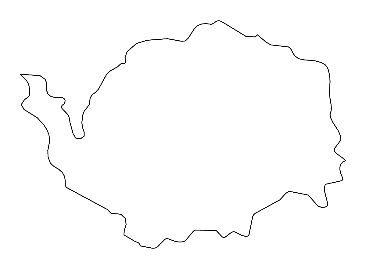 Carte de contour de Karlovy Vary, Czech Republic avec rivières.