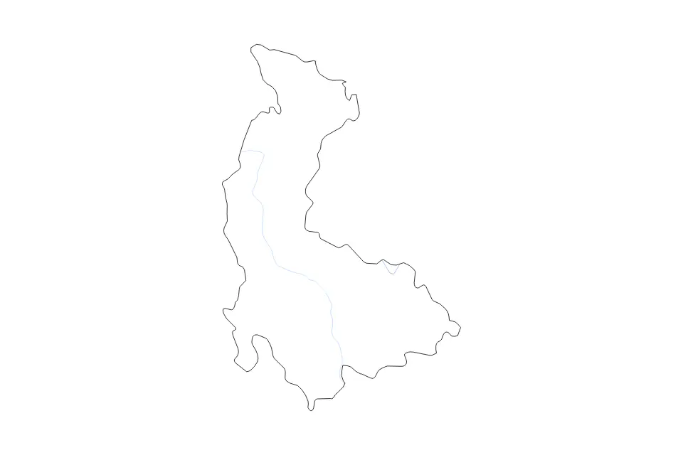 Mapa de Olomouc, Czech Republic de tipo contorno y ríos para Europa, con contorno y ríos con límites limpios.