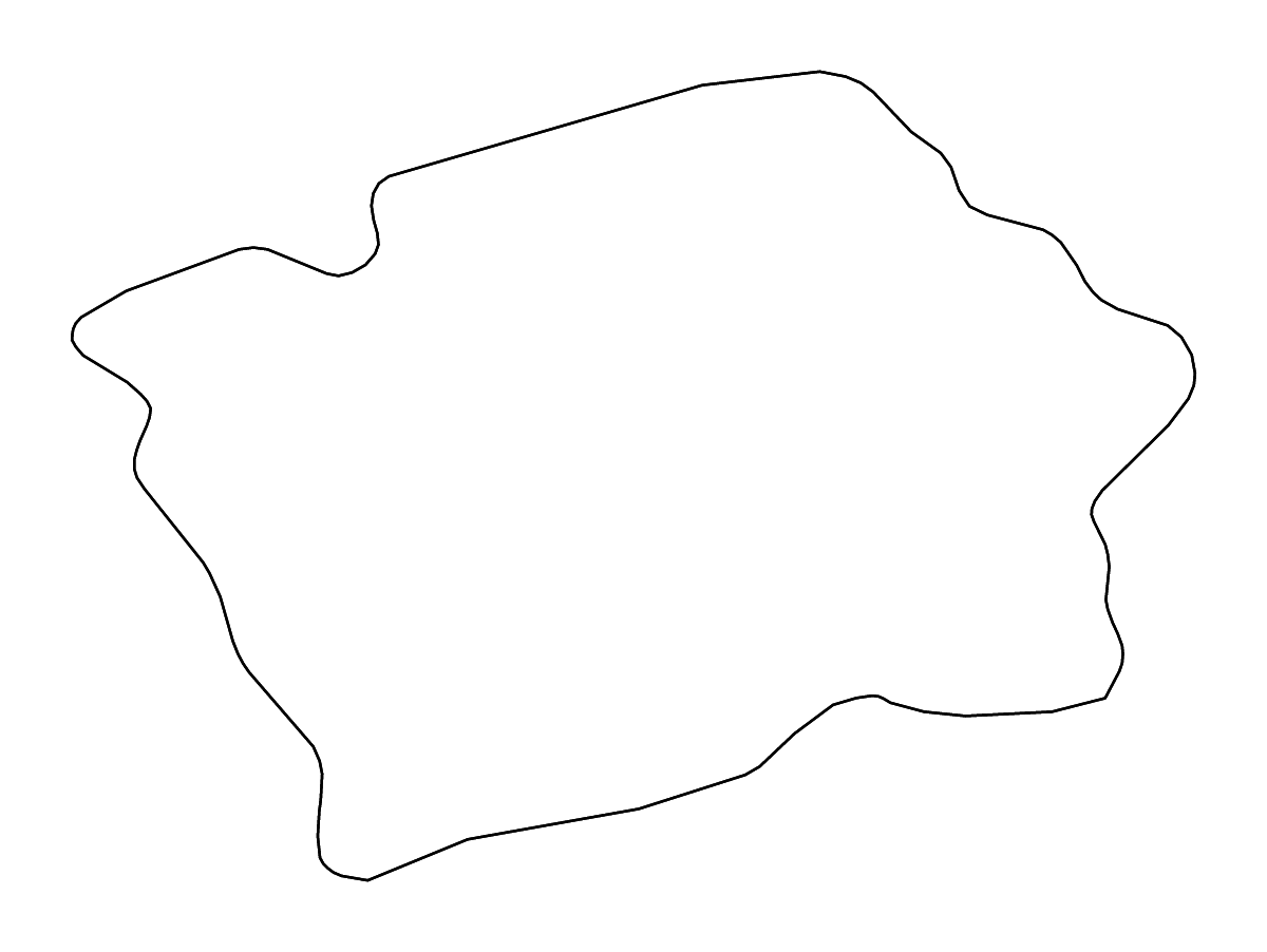 Mapa de contorno de Prague, Czech Republic con ríos.