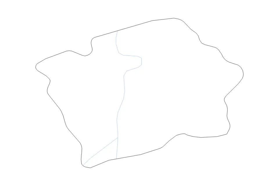 Carte de Prague, Czech Republic de type contour et rivières pour Europe, montrant contour et rivières avec des limites nettes.