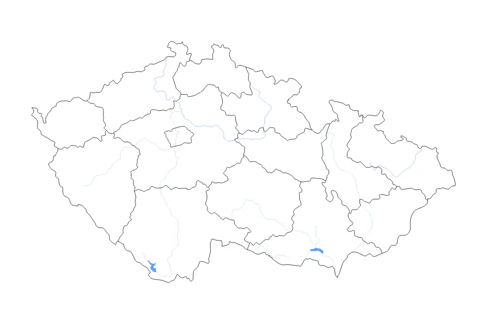Vista previa del mapa de contorno de Czech Republic