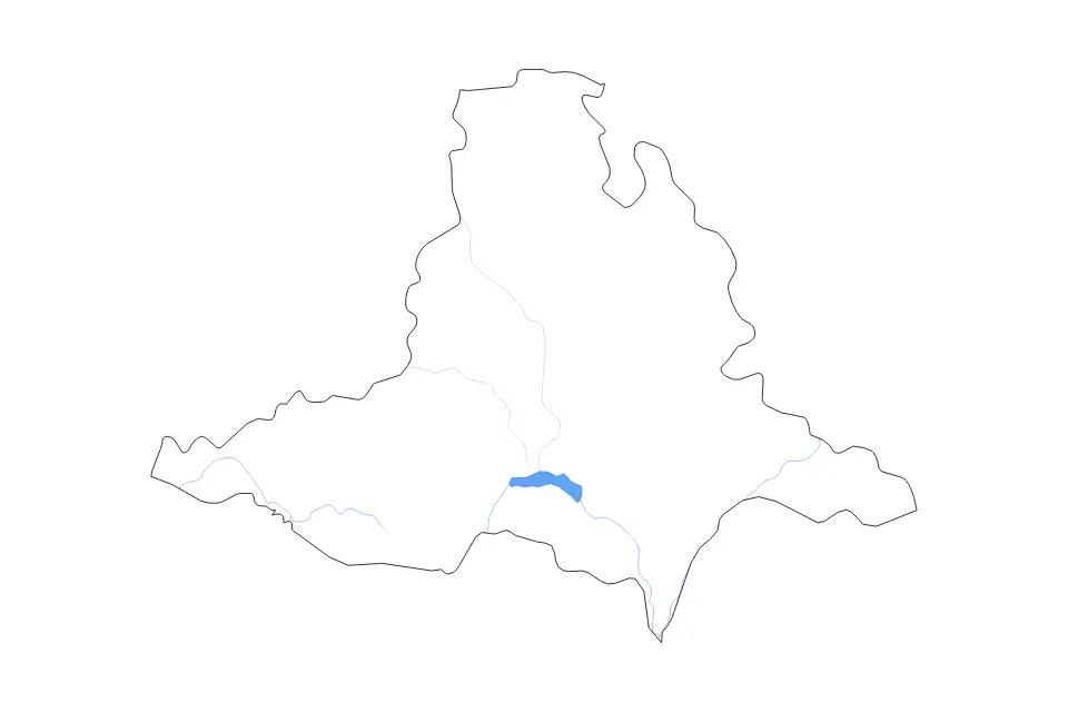 Mapa de South Moravian, Czech Republic de tipo contorno, lagos y ríos para Europa, con contorno, lagos y ríos con elementos de agua como Vodní Nádrž Nové Mlýny.