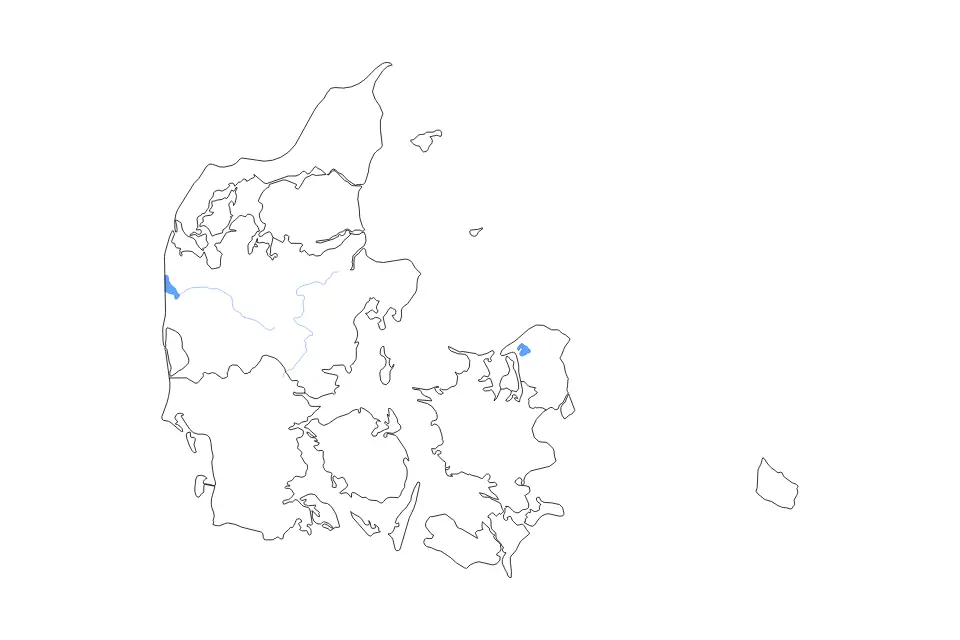 Vista previa del mapa de contorno de Denmark