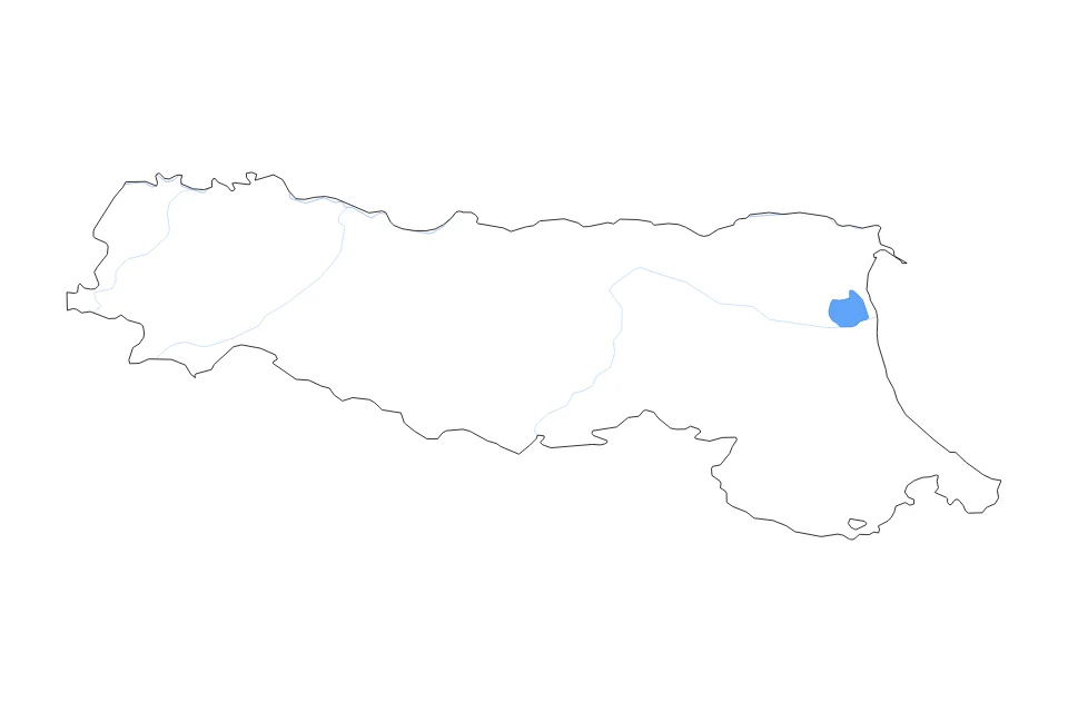 Aperçu de la carte de contour de Emilia Romagna