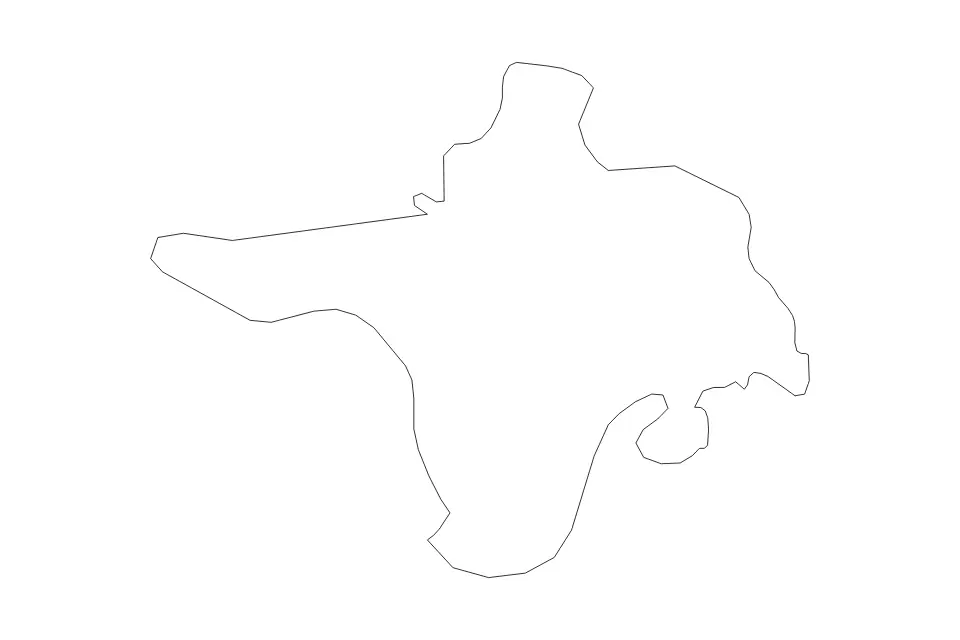 Carte de Hiiu, Estonia de type contour pour Europe, montrant contour avec des limites nettes.