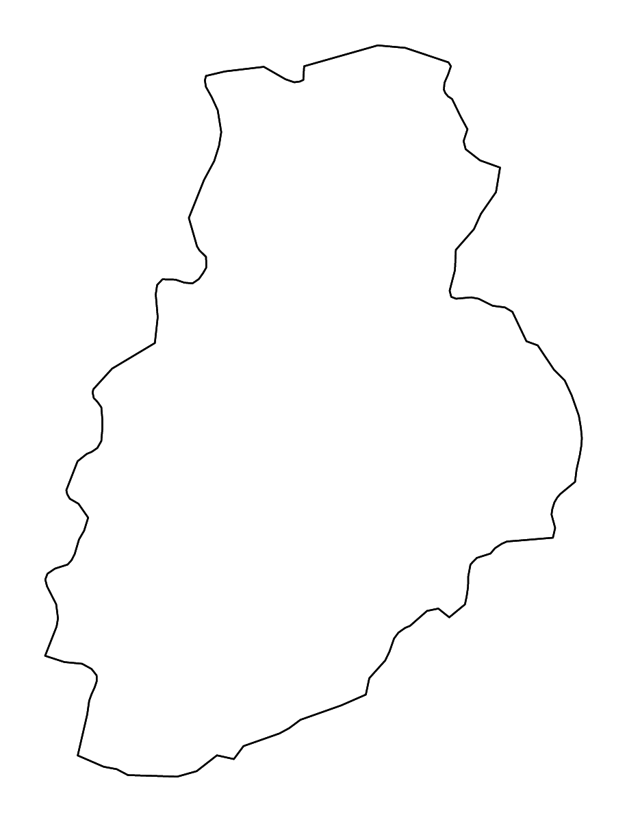 Carte de contour de Järva, Estonia avec rivières.