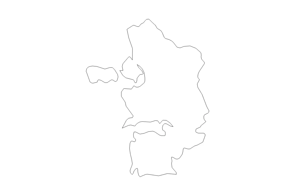 Lääne outline map preview