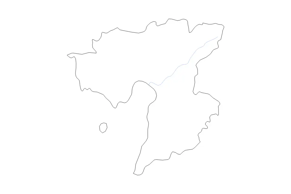 Carte de Pärnu, Estonia de type contour et rivières pour Europe, montrant contour et rivières avec des limites nettes.