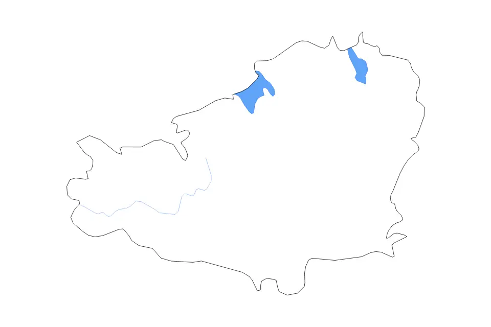 Mapa de Tavastia Proper, Finland de tipo contorno, lagos y ríos para Europa, con contorno, lagos y ríos con elementos de agua como Vanajavesi y Kuohijärvi.