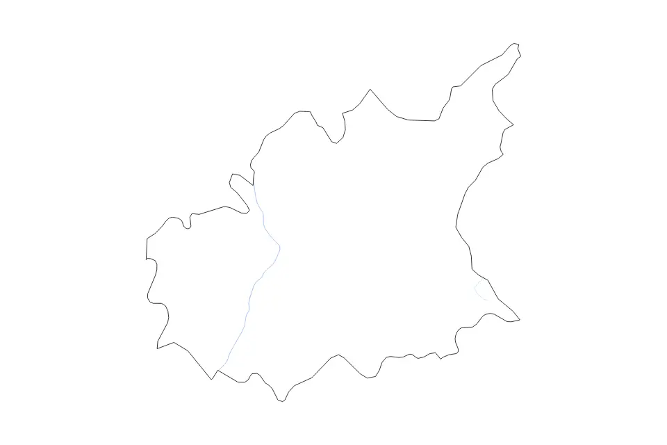 Mapa de Alpes-de-Haute-Provence, France de tipo contorno y ríos para Europa, con contorno y ríos con límites limpios.