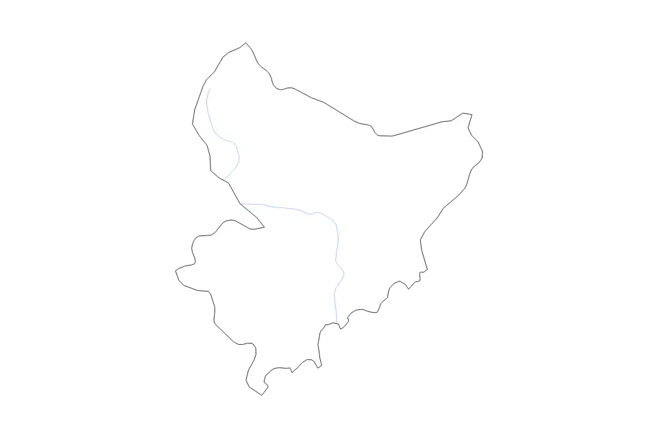 Mapa de Alpes-Maritimes, France de tipo contorno y ríos para Europa, con contorno y ríos con límites limpios.