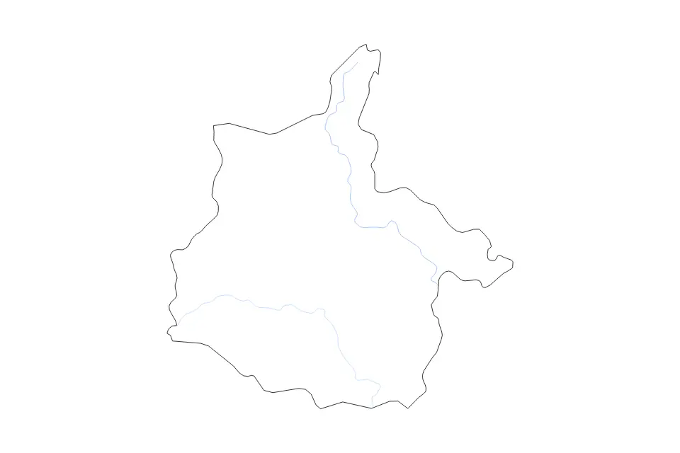 Ardennes outline map preview