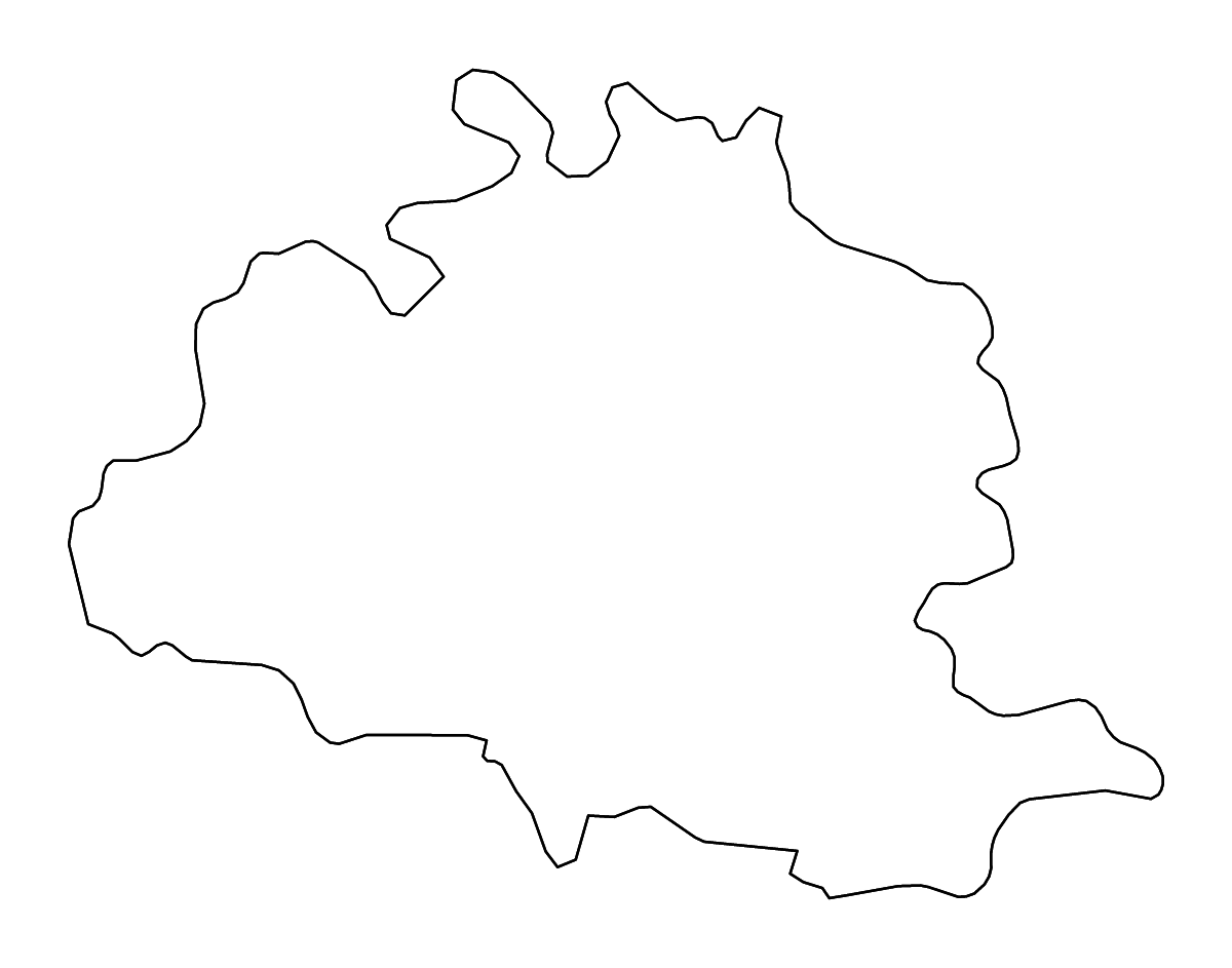Mapa de contorno de Ariège, France con ríos.