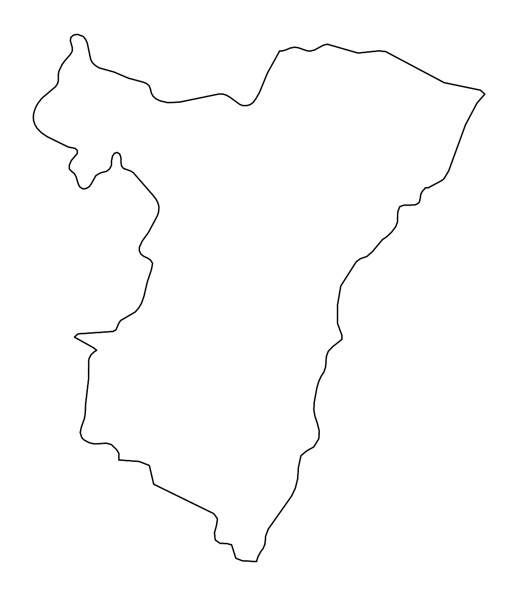 Outline map of Bas-Rhin Metropolitan department, France with rivers.