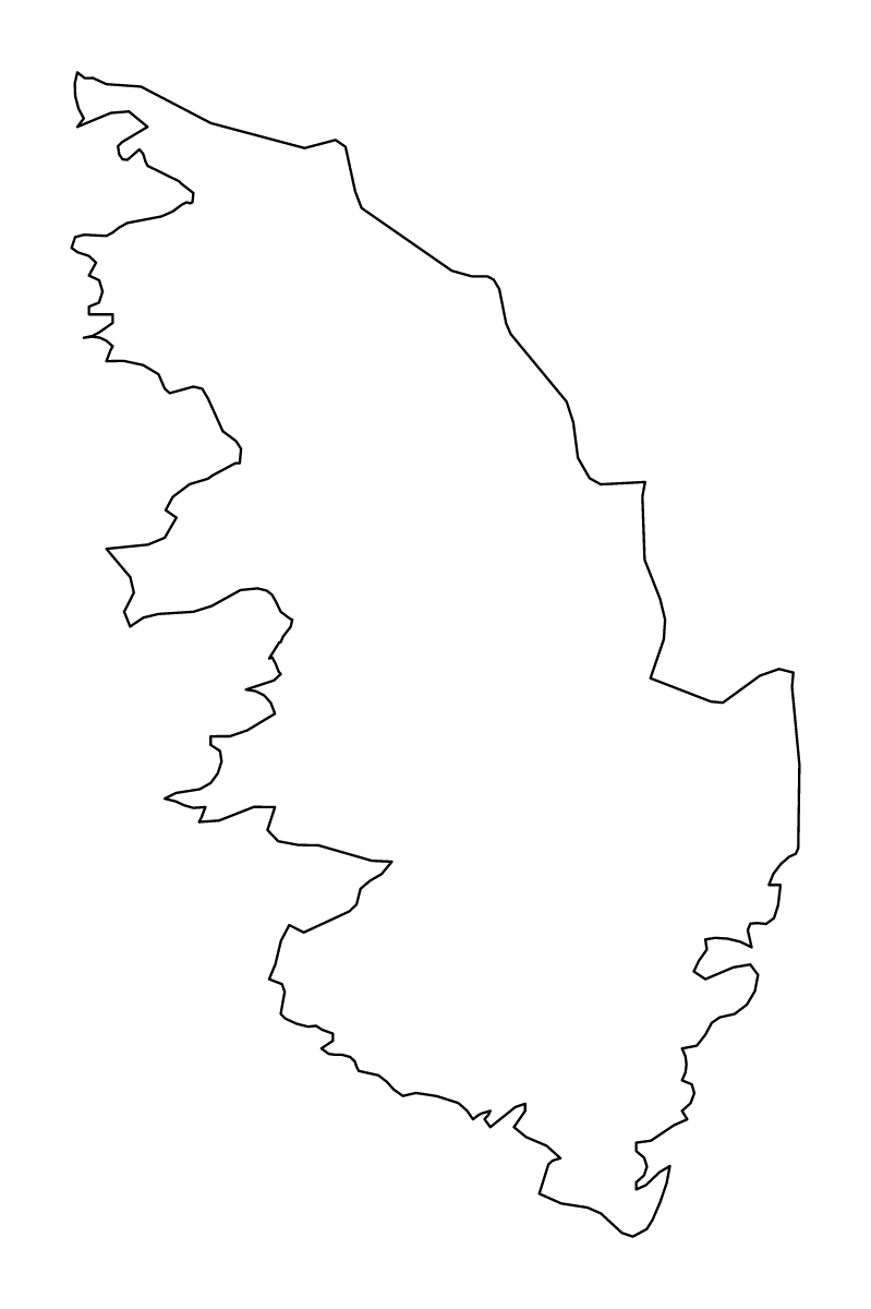 Mapa de contorno de Corse-du-Sud, France.