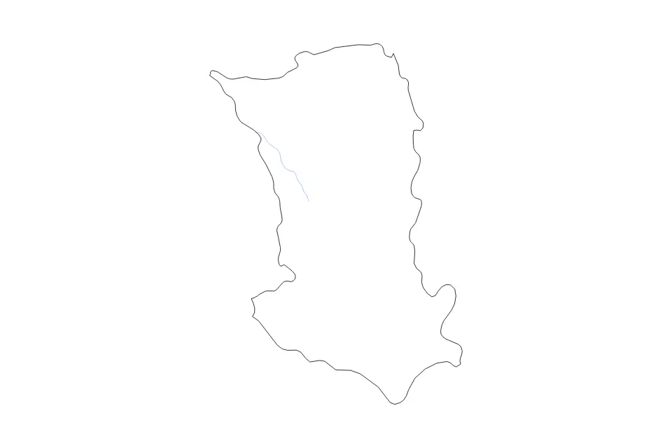 Carte de Deux-Sèvres, France de type contour et rivières pour Europe, montrant contour et rivières avec des limites nettes.