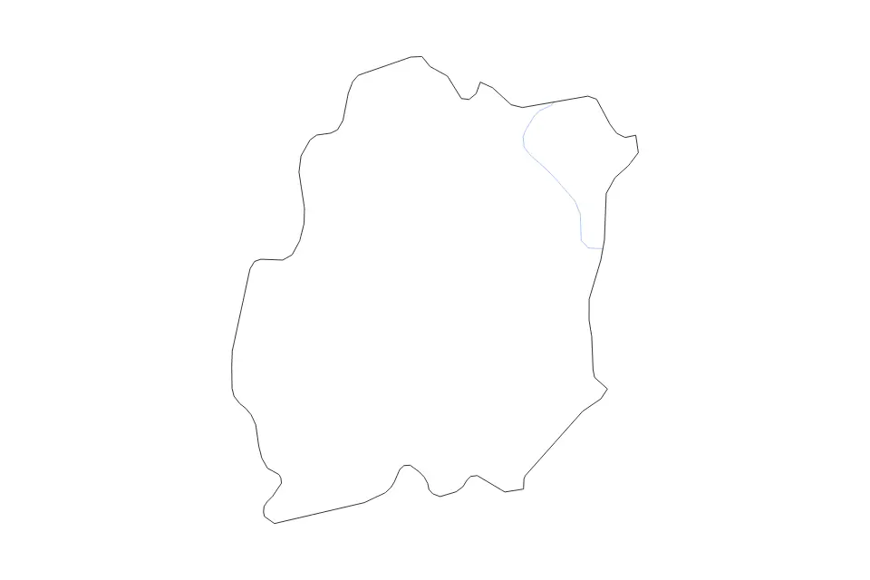 Mapa de Essonne, France de tipo contorno y ríos para Europa, con contorno y ríos con límites limpios.