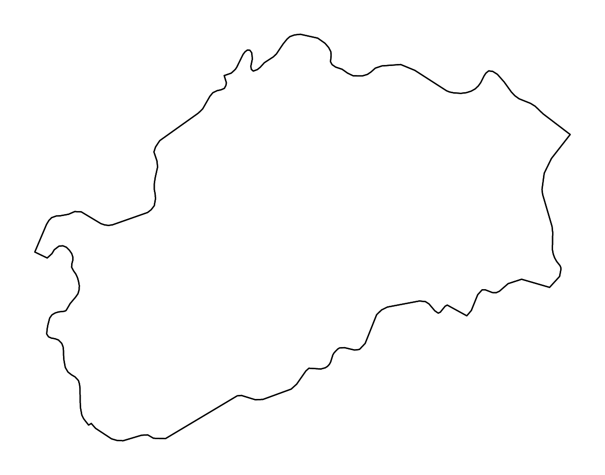 Outline map of Haute-Saône Metropolitan department, France with rivers.