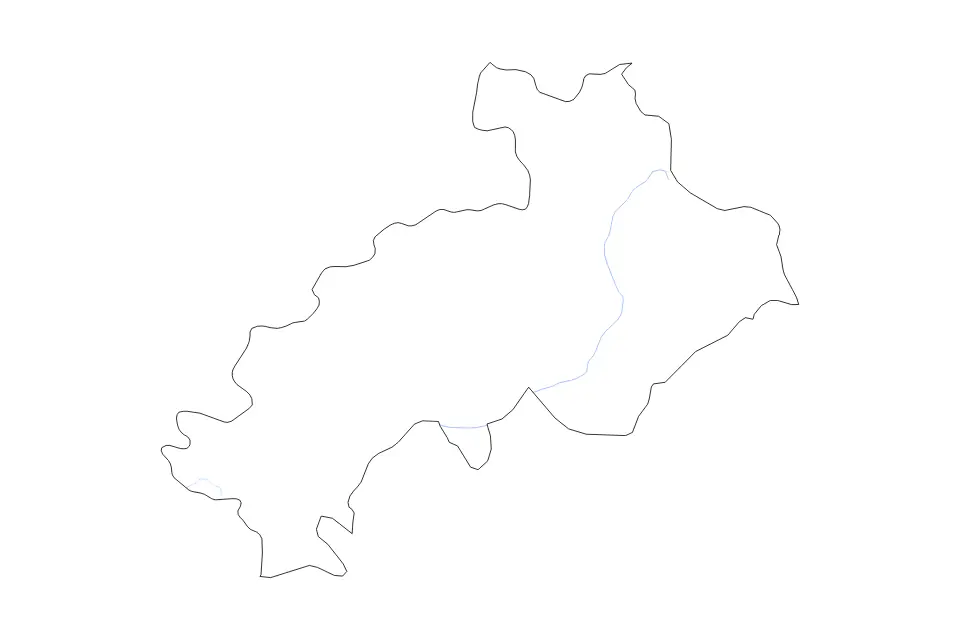 Mapa de Hautes-Alpes, France de tipo contorno y ríos para Europa, con contorno y ríos con límites limpios.