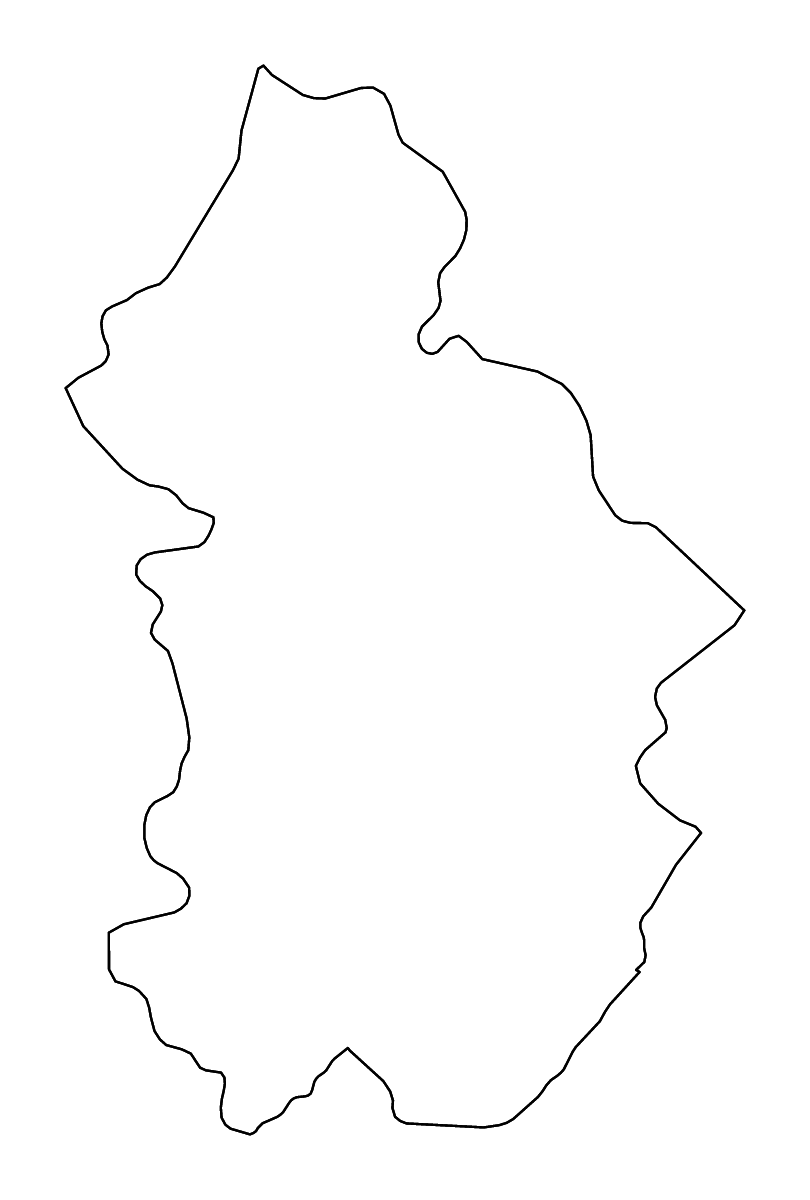 Carte de contour de Jura, France avec rivières.