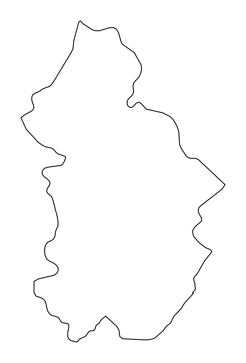 Carte de contour de Jura, France avec rivières.