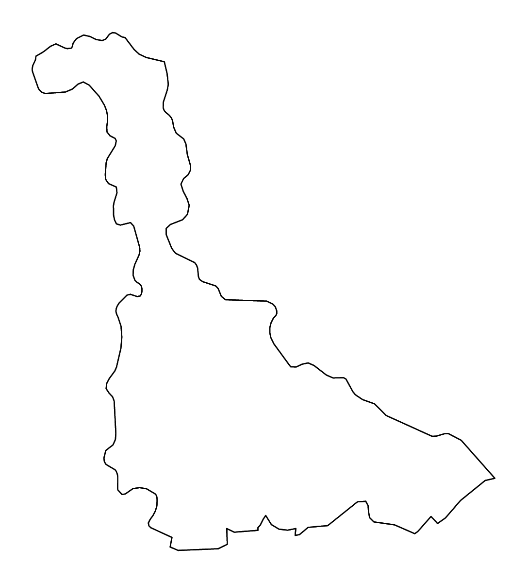 Carte de contour de Meurthe-et-Moselle, France avec rivières.