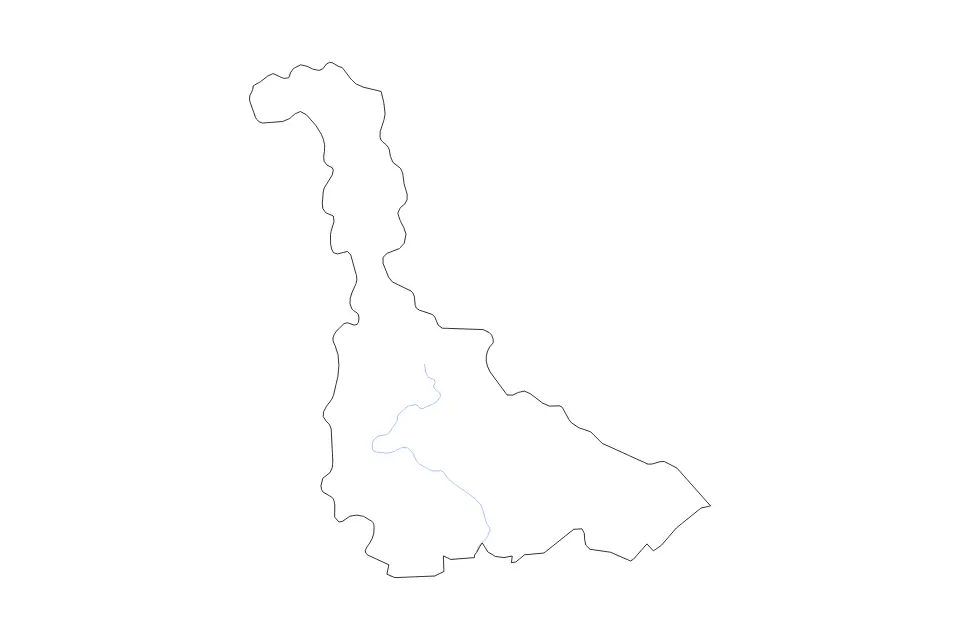 Mapa de Meurthe-et-Moselle, France de tipo contorno y ríos para Europa, con contorno y ríos con límites limpios.
