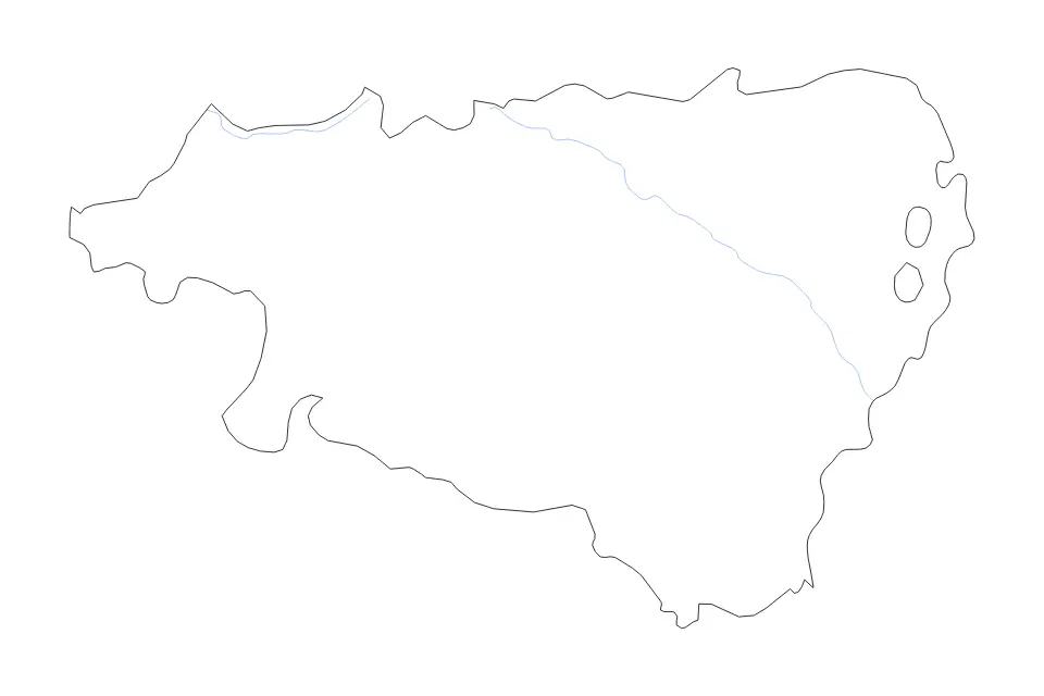 Carte de Pyrenees-Atlantics, France de type contour et rivières pour Europe, montrant contour et rivières avec des limites nettes.