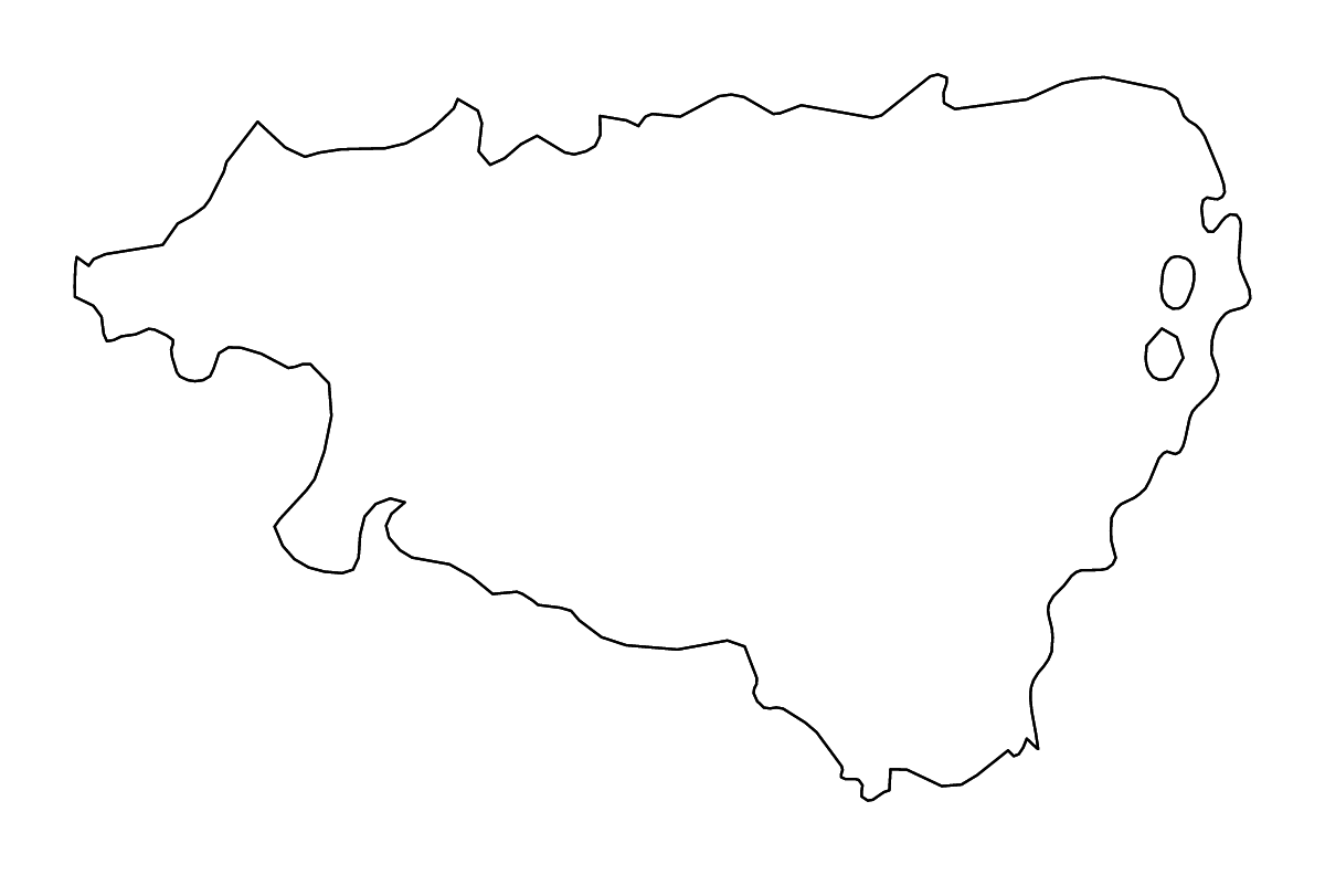 Carte de contour de Pyrenees-Atlantics, France avec rivières.