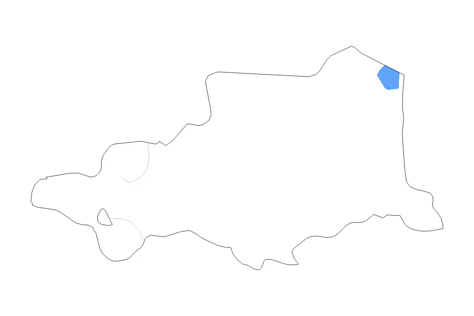 Mapa de Pyrénées-Orientales, France de tipo contorno, lagos y ríos para Europa, con contorno, lagos y ríos con elementos de agua como Étang de Leucate.