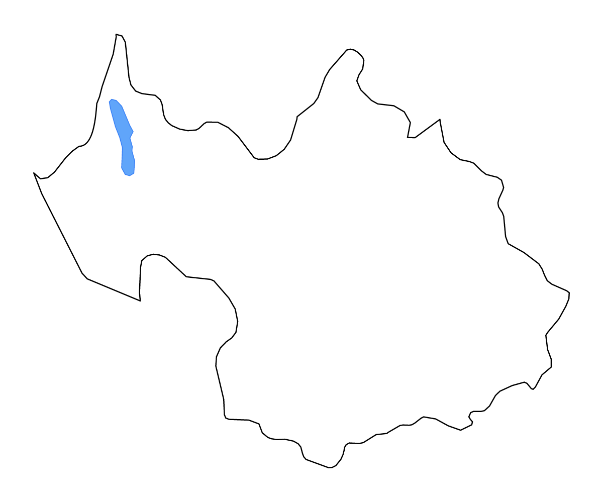 Mapa de contorno de Savoie, France con lagos y ríos.