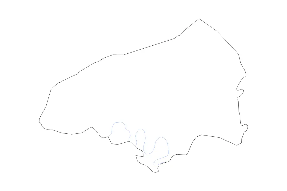 Outline map of Seine-Maritime Metropolitan department, France with subdivision borders and rivers.