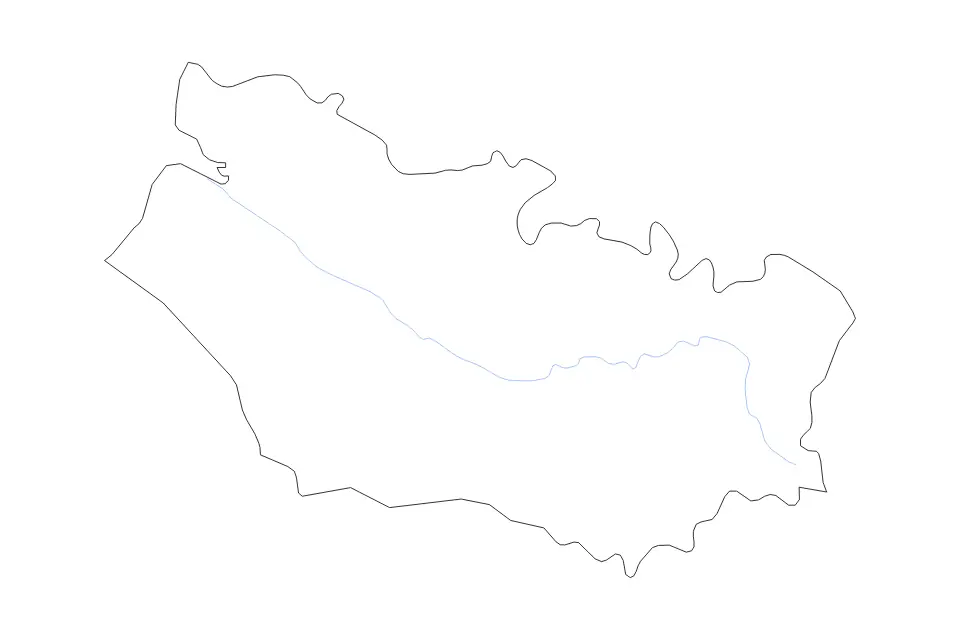 Mapa de Somme, France de tipo contorno y ríos para Europa, con contorno y ríos con límites limpios.