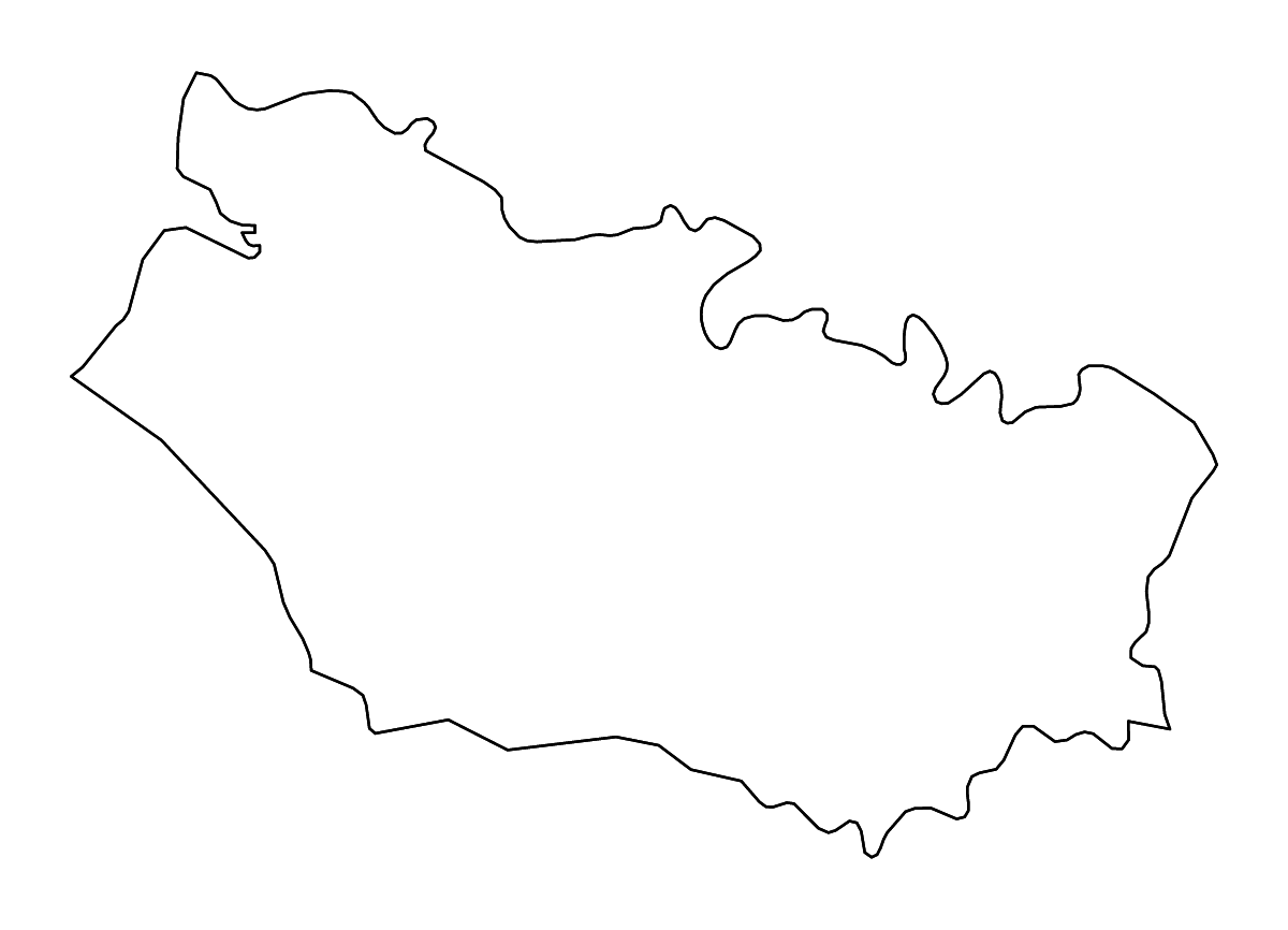 Carte de contour de Somme, France avec rivières.